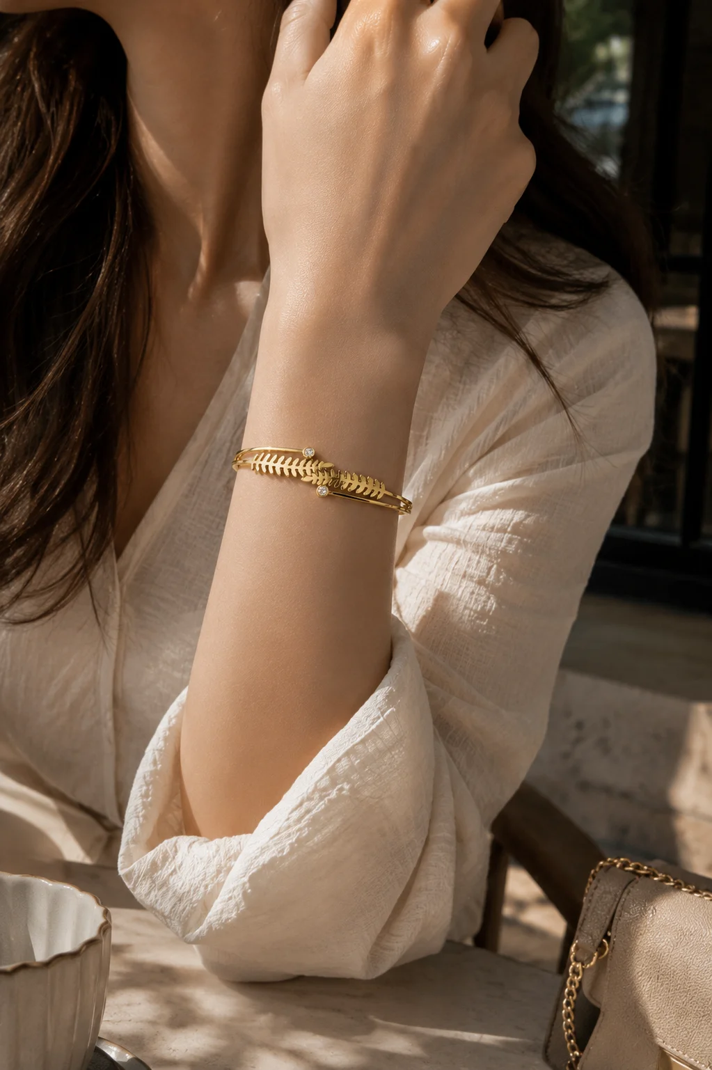 Golden Leaf Bracelet